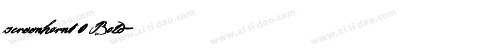 screenhorn10 Bold字体转换